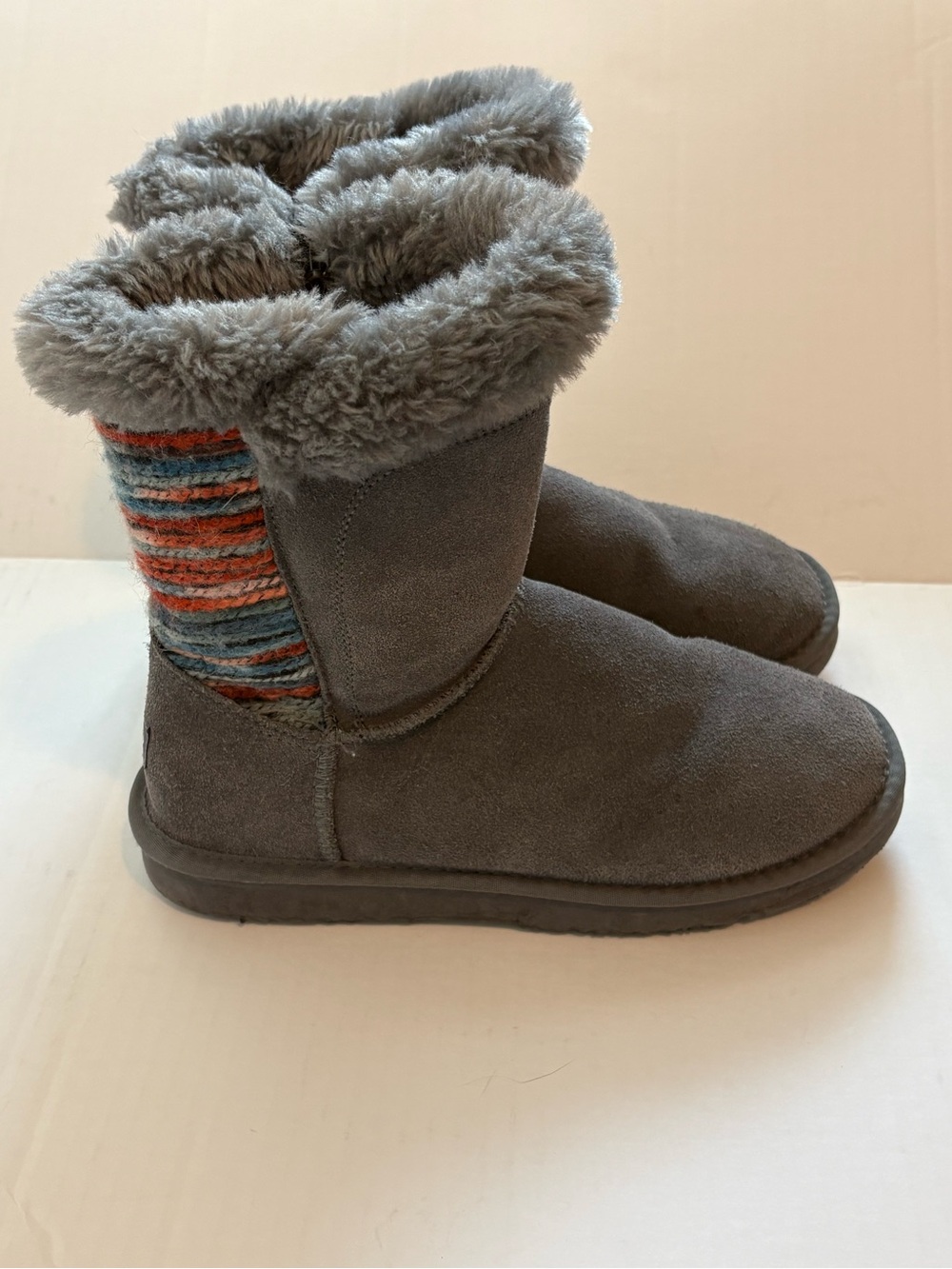 Lamo Gray Willow Suede Water Resistant Boots Size 8